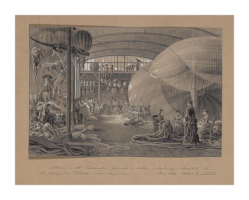 05-Taller de Mr Lachambre fabricante de globos y aerostatos en agosto de 1883