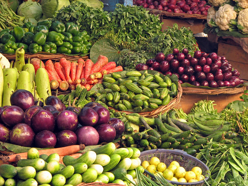 India - Haridwar - 010 - vegetables for sale in Bara Bazaar by mckaysavage.