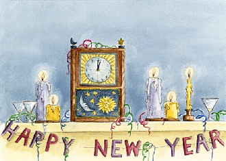 New Year's Clock