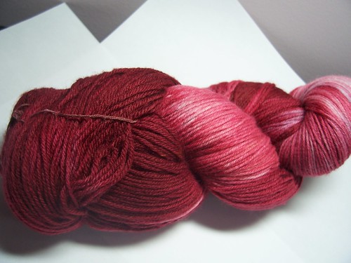 Hand dyed Blood red