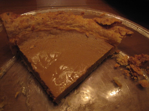 The remains of Kristin's first pumkin pie