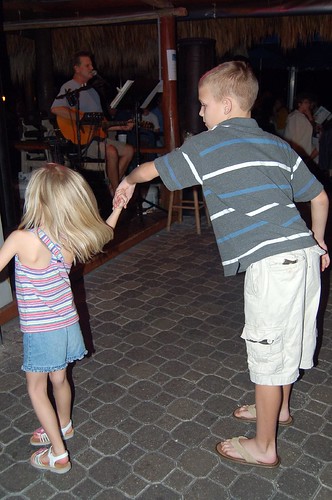 Sydney twirling with Dylan