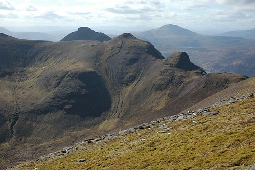 The centre top of Quinag