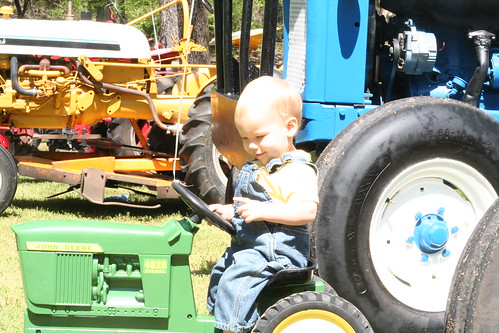 Visiting the Tractor and Fire Truck Show