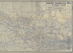 Catholic Immigration Map of Western Canada [1900]