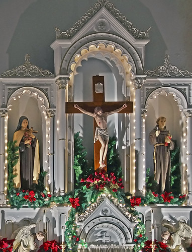 Saint Joseph Roman Catholic Church, in Apple Creek, Missouri, USA - crucifix