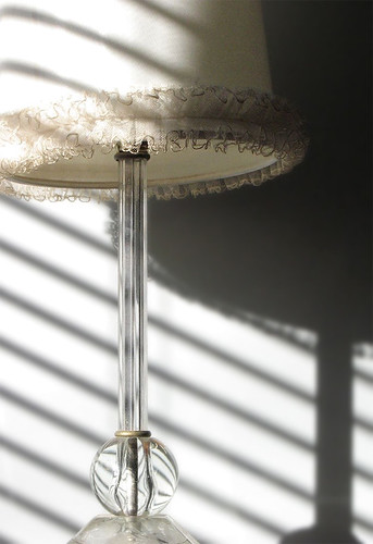 vintage crystal lamp