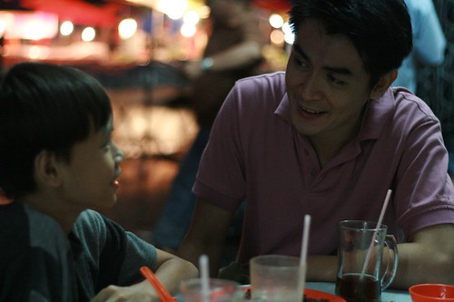 Father and Son having dinner 2