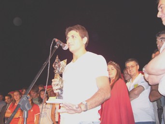 Matías Bendazzi y su palabra luego de ganar el Hernando Pujío 2007