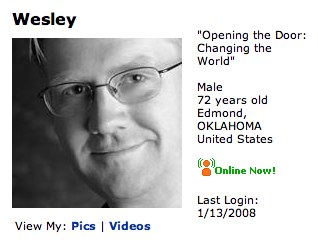 MySpace.com - Wesley - 72 - Male - Edmond, OKLAHOMA - www.myspace.com_openingthedoor