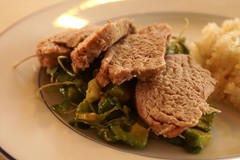 what i made for dinner :: pork tenderloin + asian avocado salad