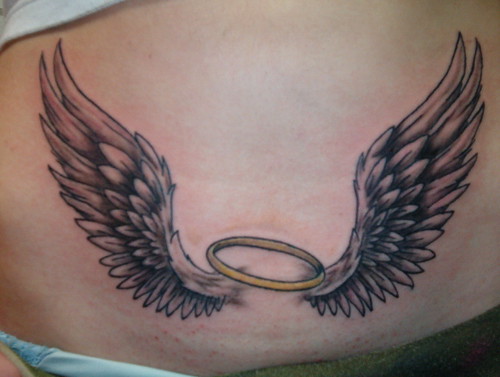 tribal tattoos of angel wings. angel wings tattoo by bkm0518