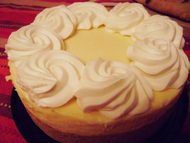 Iain and Ginger's (?) key lime cheesecake from the Cheesecake Factory