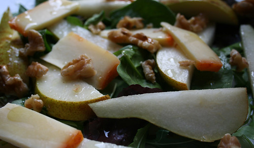 Pear Cheese Walnut Salad 1
