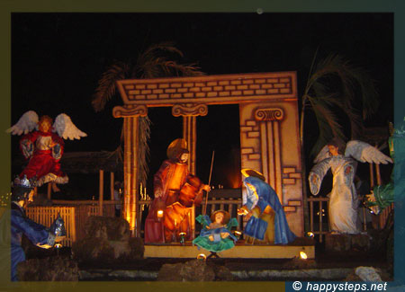 life-size Christmas belen at the Silay plaza
