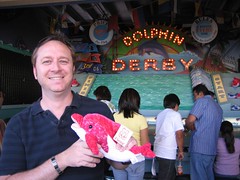 Tim won a dolphin at the Dolphin Derby. (10/07/07)
