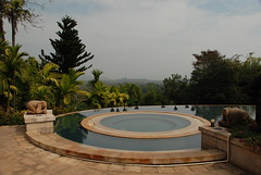 One of two jacuzzis at Anantara Golden Triangle