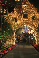Christmas Lights, Mission Inn, Riverside
