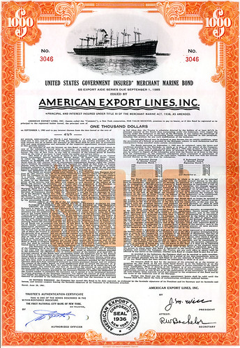 American-Export-Lines-Govt-Bond