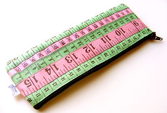 Pink and Green Measuring Tape Case
