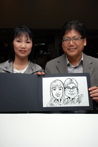 Caricature Christopher Tan 60th birtyhday party 6