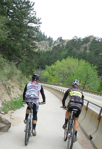 Shawn M. & Jeff K. heading out of Boulder