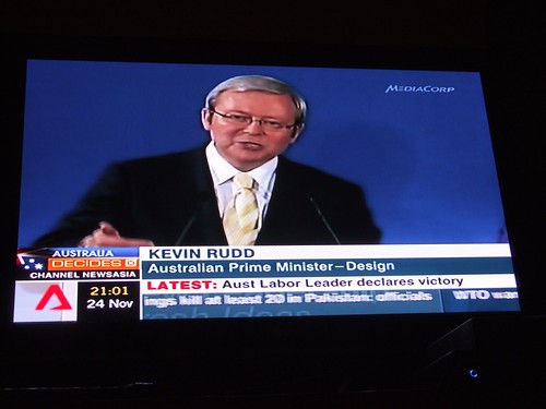 Kevin Rudd wins 2007 Australian federal elections!