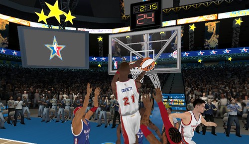 kevin garnett dunking the ball. Kevin Garnett Dunk All-Star3
