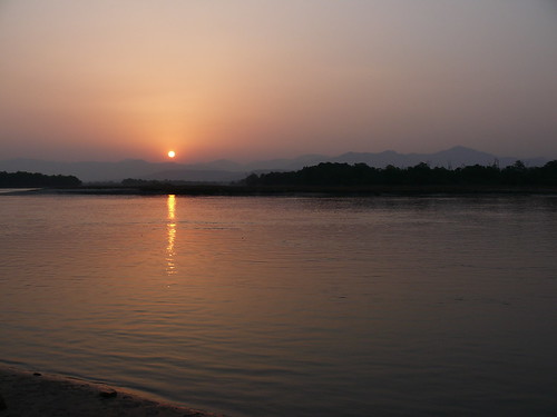 Sunrise over River Ganges at Haridwar