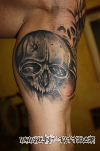 full sleeve tattoos skulls
