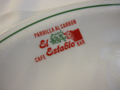 signature plates at El Establo