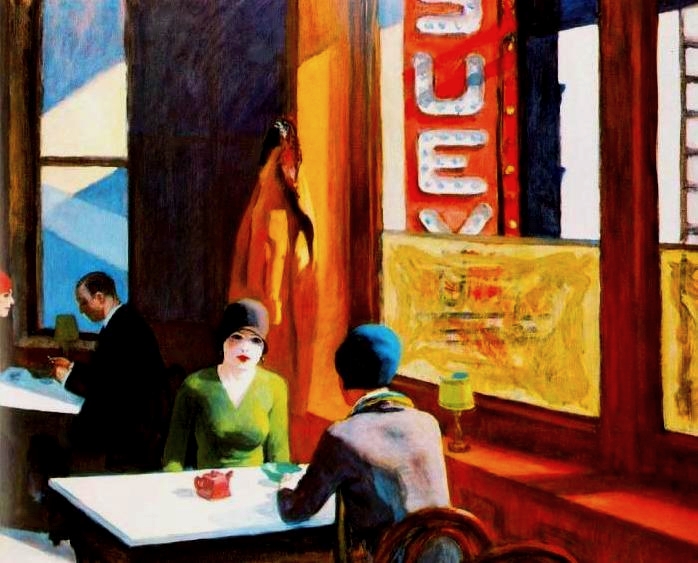 Edward Hopper - Chop Suey - 1929 - The Barney A. Ebsworth Collection (Private)