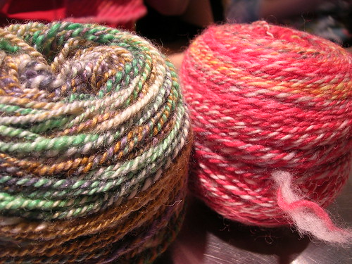 it's a handspun party (by aswim in knits)