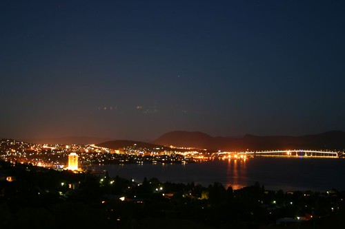 Night time over Hobart...