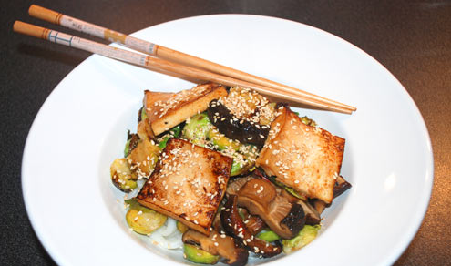 Brussel Sprouts with Tofu