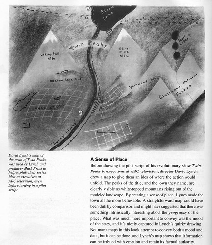 MAP OF TWIN PEAKS BY DAVID LYNCH