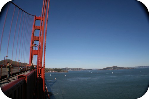 Bendy Golden Gate Bridge (wide angle lens adaptor)