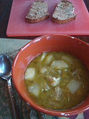 Comfort Food: Chicken Soup w/ Leeks & Apples