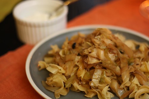 Cabbage and Noodles (Haluska)