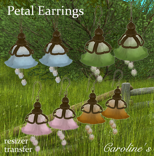 Caroline's Jewelry Petal Earrings