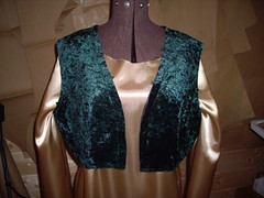 Rhona's green velvet dress