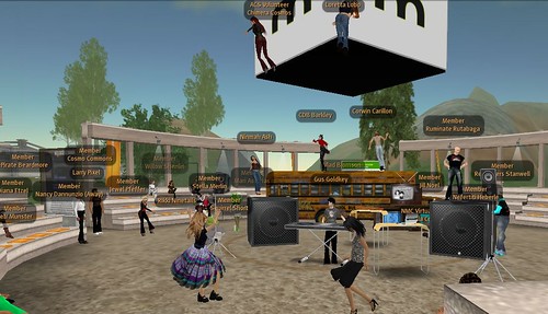 A mashed-up party in Second Life
