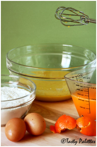 Making Tangerine Olive Oil Pound Cake