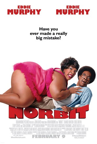 Norbit, poster showing Eddie Murphy and Thandie Newton