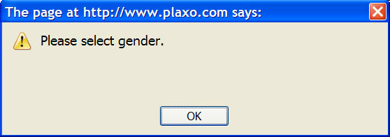 Plaxo demands to know my gender