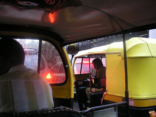 Inside an Auto-Rickshaw