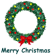 Christmas wreath animated