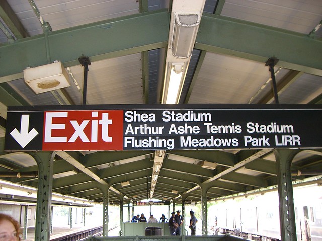 Exit: Arthur Ashe Tennis Stadium