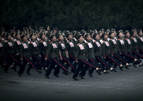 north korean army. Women army North Korea DPRK