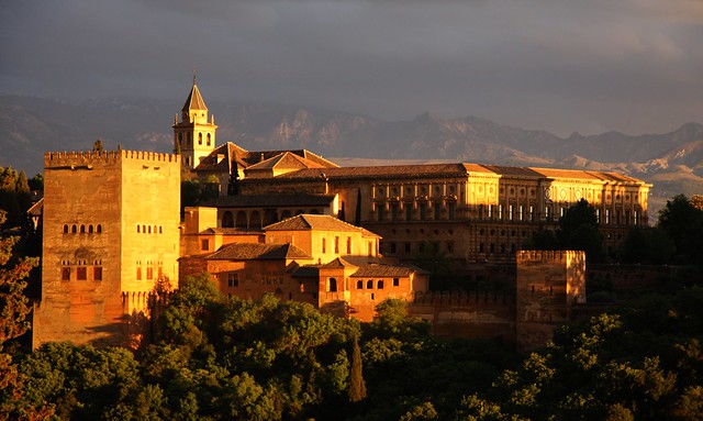 Posta de sol na Alhambra - 1